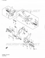 FOOTREST for Suzuki SV 650 2011