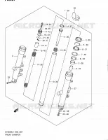 FRONT FORK (SV650SAL1 E24) for Suzuki SV 650 2011