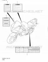 LABEL (SV650SL1 E02) for Suzuki SV 650 2011