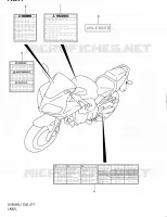 LABEL (SV650SL1 E24) for Suzuki SV 650 2011