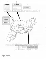 LABEL (SV650SUL1 E24) for Suzuki SV 650 2011
