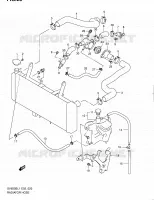 RADIATOR HOSE   EXPANSION TANK for Suzuki SV 650 2011