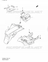 REAR FEDNER (SV650SAL1 E24) for Suzuki SV 650 2011
