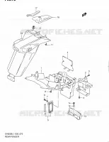 REAR FEDNER (SV650SL1 E02) for Suzuki SV 650 2011