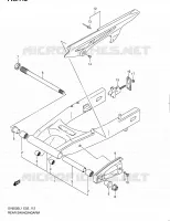 REAR SWINGARM (SV650SAL1 E24) for Suzuki SV 650 2011