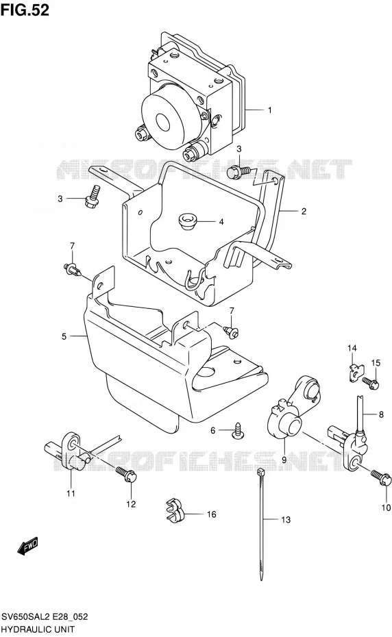 ABS SYSTEM Suzuki MOTO 650 SV-S 2012  SV650SA L2 (E03,E28,E33)