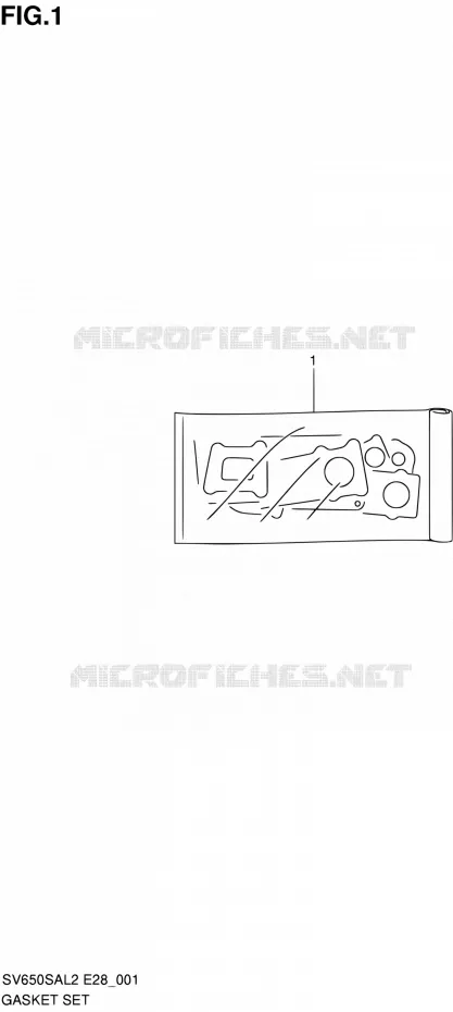 GASKET SET Suzuki MOTO 650 SV-S 2012  SV650SA L2 (E03,E28,E33)