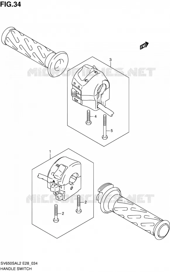 SWITCHES Suzuki MOTO 650 SV-S 2012  SV650SA L2 (E03,E28,E33)