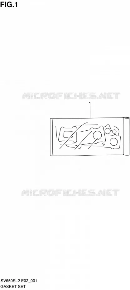 GASKET SET Suzuki MOTO 650 SV 2012  SV650SAL2(E24)