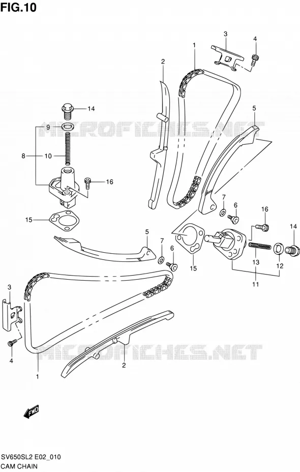 TIMING Suzuki MOTO 650 SV 2012  SV650SAL2(E24)