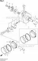 CRANKSHAFT for Suzuki SV 650 2012