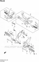 FOOTREST for Suzuki SV 650 2012