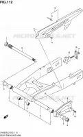 REAR SWINGARM (SV650SUL2 E24) for Suzuki SV 650 2012