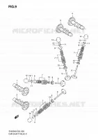 CAMSHAFT   VALVES for Suzuki SV-S 650 2009