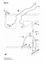 FRONT BRAKE HOSE (SEE NOTE) for Suzuki SV-S 650 2009