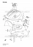 FUEL TANK (MODEL K9) for Suzuki SV-S 650 2009