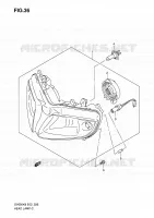 HEAD LAMP (VOIR NOTE) for Suzuki SV-S 650 2009