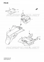 REAR FEDNER (WITH ABS) for Suzuki SV-S 650 2009