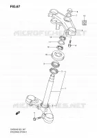 STEERING COLUMN (VOIR NOTE) for Suzuki SV-S 650 2009