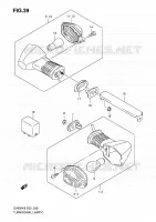 TJRN SIGNAL LAMP (SV650SK8/SAK8/SUK8/SUAK8) for Suzuki SV-S 650 2009