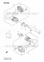 TJRN SIGNAL LAMP (SV650SK9/SAK9/SUK9/SUAK9/SL0/SAL0/SUL0/ASUL0) for Suzuki SV-S 650 2009