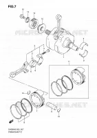 CRANKSHAFT for Suzuki SV 650 2009