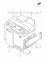BATTERY for Suzuki TS 185 1997