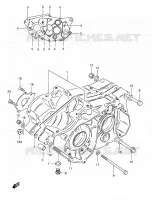 CRACKCASE COVER for Suzuki TS 185 1997