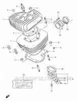 CYLINDER for Suzuki TS 185 1997