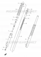 FRONT FORK (MODELE K1 E71) for Suzuki TS 185 1997