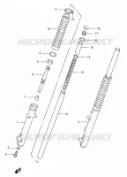FRONT FORK (P09) for Suzuki TS 185 1997