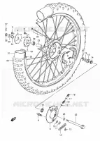 FRONT WHEEL for Suzuki TS 185 1997