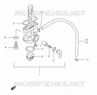 FUEL COCK (TS185ERCV P09) for Suzuki TS 185 1997