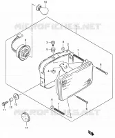HEAD LAMP (P09) for Suzuki TS 185 1997