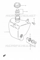 OIL TANK for Suzuki TS 185 1997