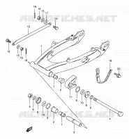 REAR SWING ARM (MODELE K1 E71) for Suzuki TS 185 1997