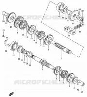 TRANSMISSION for Suzuki TS 185 1997