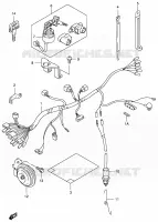 WIRING HARNESS (E01,E24,E71) for Suzuki TS 185 1997