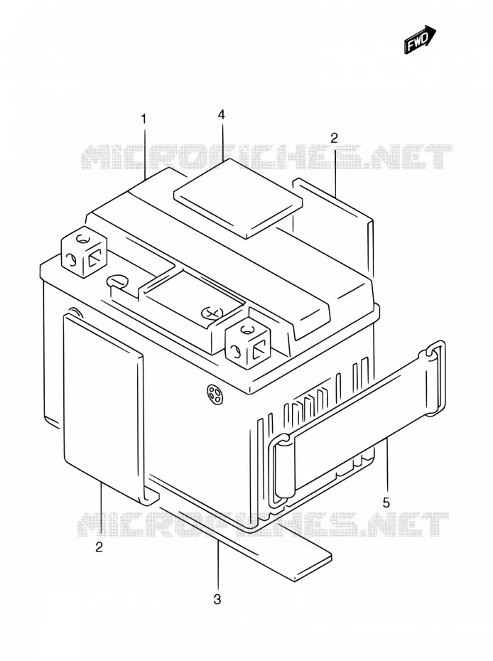 BATTERY Suzuki MOTO 185 TS 1997  TS185ERCV