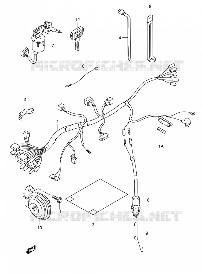 WIRING HARNESS (P09) Suzuki MOTO 185 TS 1997  TS185ERCV