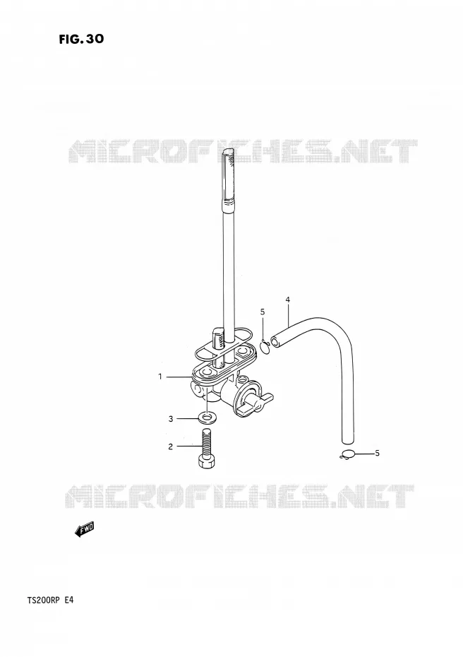 FUEL COCK Suzuki MOTO 200 TS-R 1991  TS200R M (E02,E04,E24)