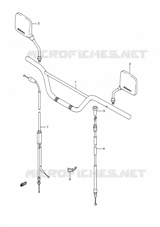 HANDELBAR Suzuki MOTO 200 TS-R 1991  TS200R M (E03,E28,E33)