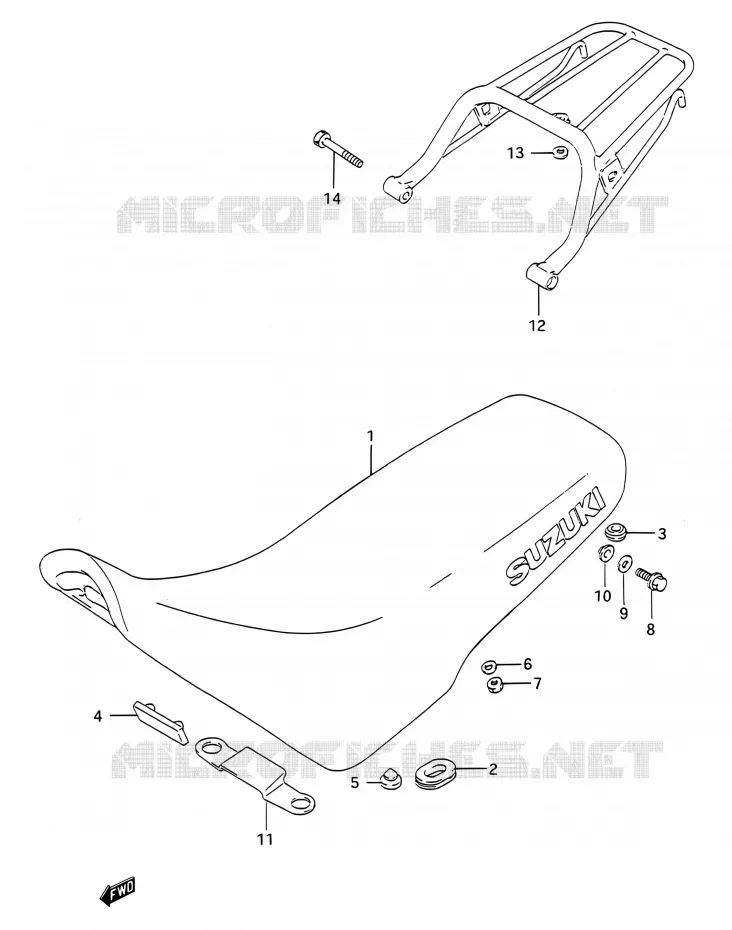 SEAT Suzuki MOTO 200 TS-R 1992  TS200R N (E03,E28,E33)