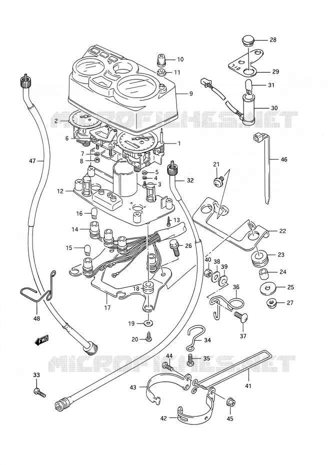 SPEEDOMETER Suzuki MOTO 200 TS-R 1992  TS200R N (E03,E28,E33)