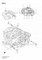 CRACKCASE COVER for Suzuki TU 250 2010