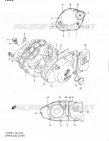 CRACKCASE COVER for Suzuki TU 250 2011