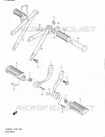 FOOTREST for Suzuki TU 250 2011