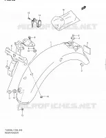 REAR FEDNER for Suzuki TU 250 2011