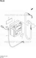 BATTERY for Suzuki TU 250 2012