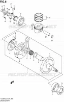 CRANKSHAFT for Suzuki TU 250 2012